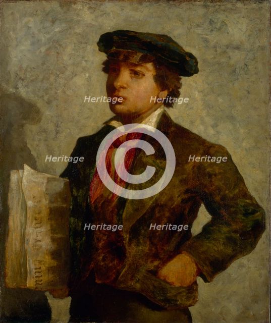 Newspaper Boy, 1869. Creator: Edward Mitchell Bannister.