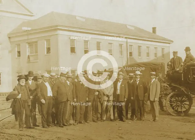 Newspaper correspondents at Portsmouth Peace Conference 1905, 1905. Creator: Unknown.