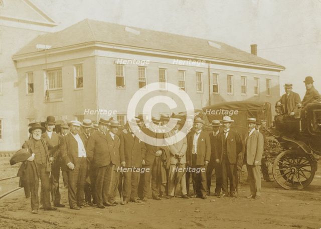 Newspaper correspondents at Portsmouth Peace Conference 1905, 1905. Creator: Unknown.