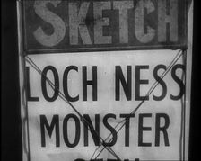Newspaper Headline Reading: Loch Ness Monster 1933. Creator: British Pathe Ltd