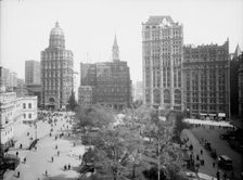 Newspaper Row, [Park Row], New York, c1905. Creator: Unknown