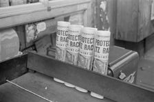 Newspapers for sale, 61st Street between 1st and 3rd Avenues, New York, 1938. Creator: Walker Evans