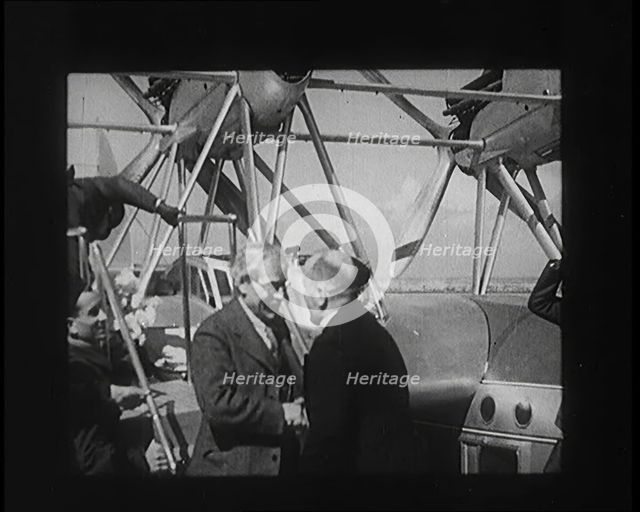 Newsreel Scenes of British Prime Minister Ramsay MacDonald Meeting Benito Mussolini (Il Duce), 1931. Creator: British Pathe Ltd.
