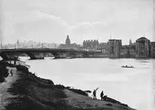 Newport: The Bridge and Castle c1896. Artist: Hudson