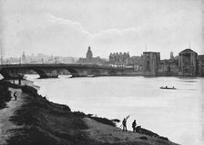 Newport: The Bridge and Castle c1896. Artist: Hudson