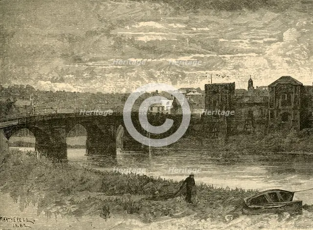 'Newport Bridge and Castle', 1898. Creator: Unknown.