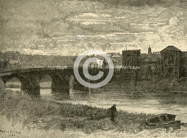 'Newport Bridge and Castle', 1898. Creator: Unknown.