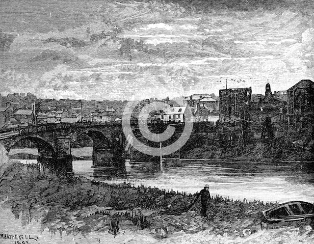 Newport Castle and bridge, Newport, Wales, 1900. Artist: Unknown