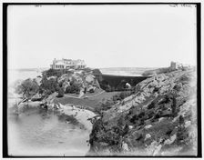 Newport, R.I., harbor from E.D. Morgan's cottage, c1899. Creator: Unknown