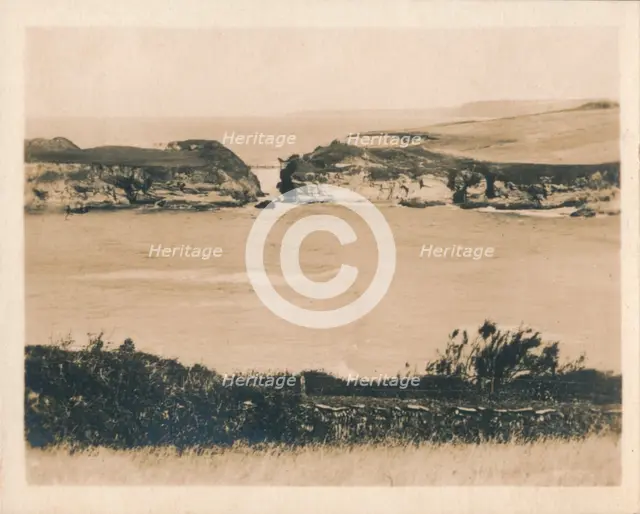 'Newquay - Porth Bridge', 1927. Artist: Unknown.