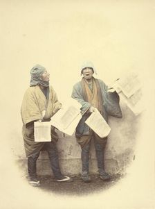News Vendors, 1866-1867. Creator: Felice Beato
