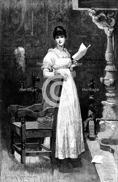 News from Abroad, by Davidson Knowles, 1890. Creator: R. Taylor.