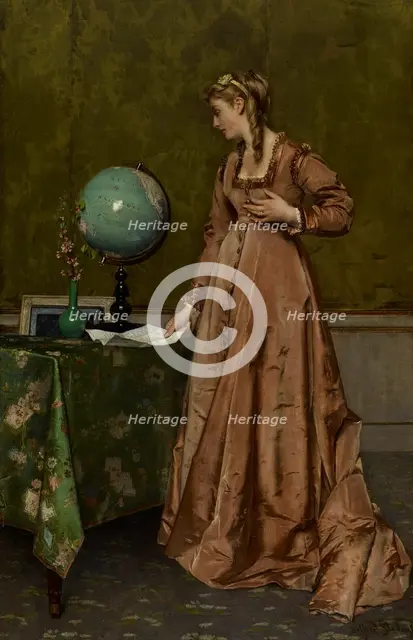 News from Afar, mid 1860s. Creator: Alfred Stevens.