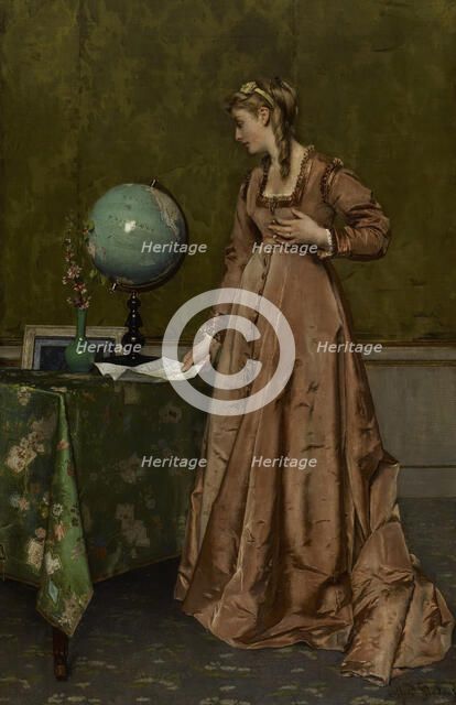 News from Afar, mid 1860s. Creator: Alfred Stevens.