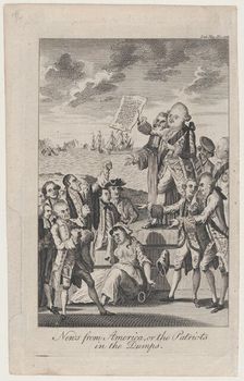 News from America, or the Patriots in the Dumps, December 1, 1776., December 1, 1776. Creator: Anon