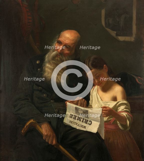 News from the Crimean War, 1855. Creator: Saloman, Geskel (1821-1902).