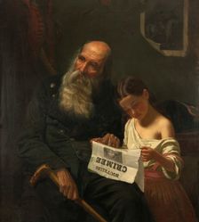 News from the Crimean War, 1855. Creator: Saloman, Geskel (1821-1902)