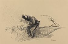 News in the Trenches, c. 1914/1919. Creator: Jean Louis Forain
