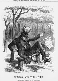 Newton and the Apple 1887. Creator: Joseph Swain