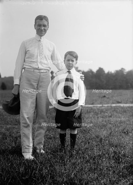 Newton Diehl Baker, Secretary of War, with Son, 1913. Creator: Harris & Ewing.