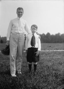 Newton Diehl Baker, Secretary of War, with Son, 1913. Creator: Harris & Ewing
