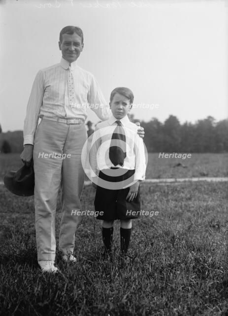 Newton Diehl Baker, Secretary of War, with Son, 1913. Creator: Harris & Ewing.