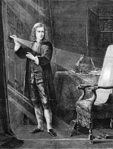 Newton Investigating Light c1879