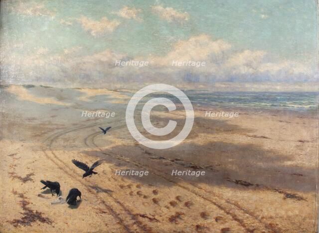 'Newton sands', 1889. Artist: Herbert Charles Sheppard