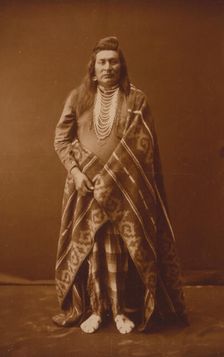 Nez Percé man, c1899. Creator: Edward Sheriff Curtis