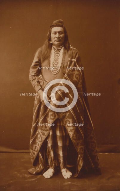 Nez Percé man, c1899. Creator: Edward Sheriff Curtis.