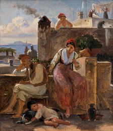 Neapolitan way of life. Study, c1839. Creator: Wilhelm Marstrand