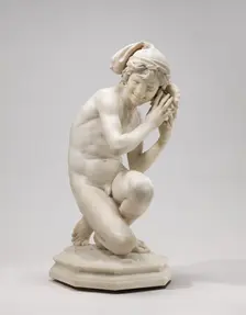 Neapolitan Fisherboy (Pêcheur napolitain à la coquille), 1857-after 1861. Creator: Jean-Baptiste Carpeaux