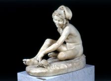 Neapolitan fisherman playing with a tortoise 1833. Artist: Francois Rude