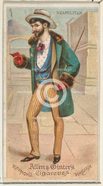 Neapolitan, from World's Dudes series (N31) for Allen & Ginter Cigarettes, 1888. Creator: Allen & Ginter.