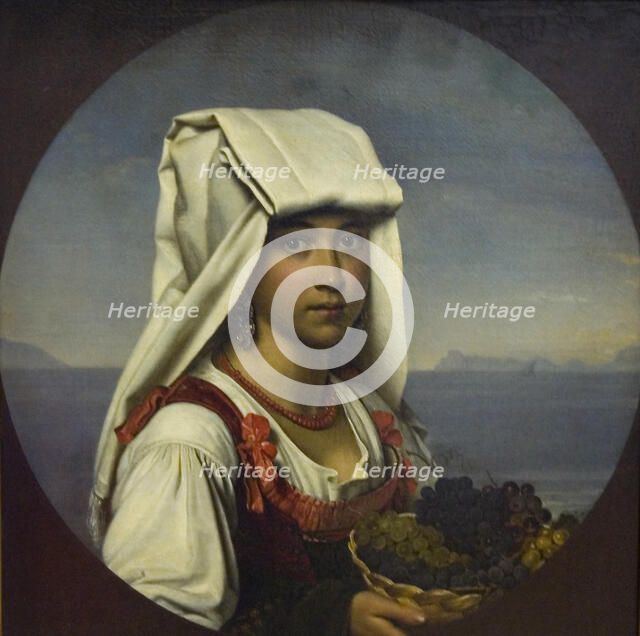 Neapolitan Girl with Fruits, 1831. Artist: Kiprensky, Orest Adamovich (1782-1836)