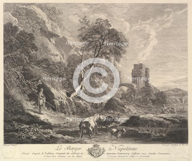 Neapolitan Shepherd, 1758. Creator: Jean Daullé.