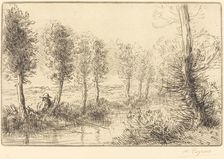Near the Mill (Pres du moulin). Creator: Alphonse Legros