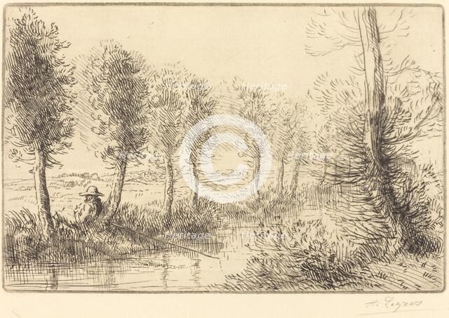 Near the Mill (Pres du moulin). Creator: Alphonse Legros.