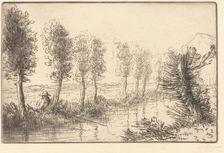 Near the Mill (Pres du moulin). Creator: Alphonse Legros