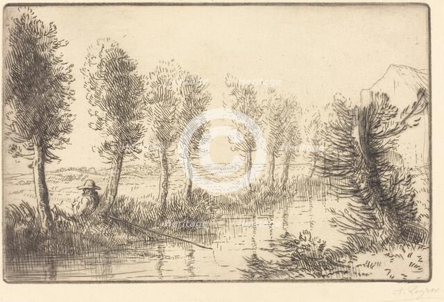 Near the Mill (Pres du moulin). Creator: Alphonse Legros.