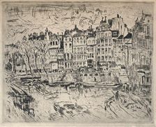 Near the Pont St Michel 1915. Artist: John Marin