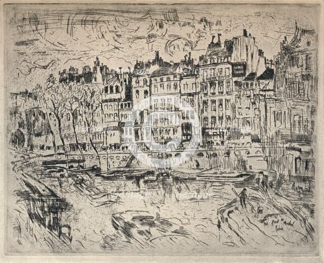 'Near the Pont St Michel', 1915. Artist: John Marin.