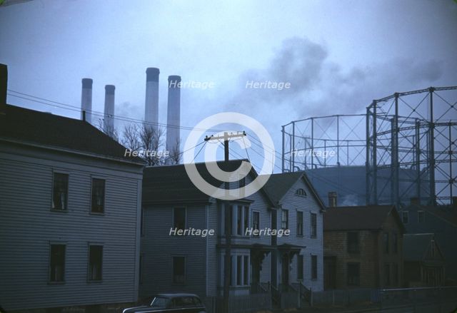 Near the waterfront, New Bedford, Mass., 1941. Creator: Jack Delano.