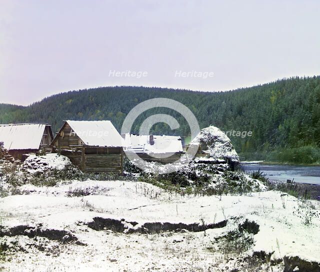 Near the Viazovaia Station of the Samara-Zlatoust Railway, September 12, 1909, 1910. Creator: Sergey Mikhaylovich Prokudin-Gorsky.