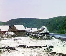Near the Viazovaia Station of the Samara-Zlatoust Railway, September 12, 1909, 1910. Creator: Sergey Mikhaylovich Prokudin-Gorsky