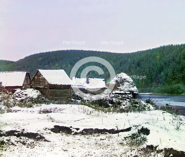 Near the Viazovaia Station of the Samara-Zlatoust Railway, September 12, 1909, 1910. Creator: Sergey Mikhaylovich Prokudin-Gorsky.