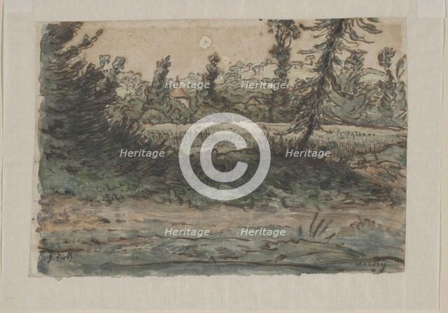 Near Vichy, 1866/67. Creator: Jean Francois Millet.