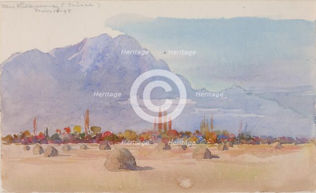 Near Villeneuve, Suisse, 1898. Creator: George Elbert Burr.