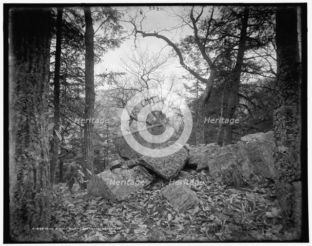 Near Winona Cliff, Delaware Water Gap, between 1890 and 1901. Creator: Unknown.