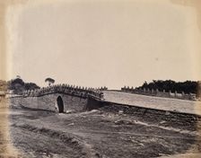 Near Beijing, China: a stone bridge (Palichiun Bridge ?): the site of a battle during the..., 1860. Creator: Felice Beato